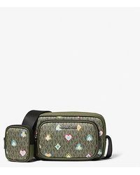 Michael Kors - Cooper Small Printed Signature Logo Camera Crossbody Bag With Pouch - Lyst