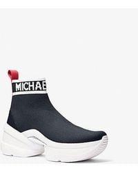 Michael Kors - Olympia Stretch Knit Boot - Lyst