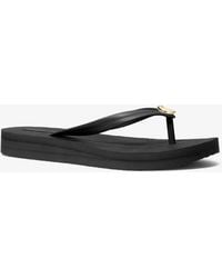 MICHAEL Michael Kors - Mk Posie Crocodile Embossed Flip Flop - Lyst