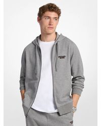 Michael Kors - Tufted Logo Full Zip Hoodie - Lyst