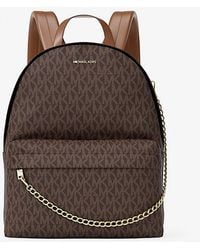 Michael Kors - Slater Medium Signature Logo Backpack - Lyst