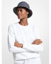 Michael Kors Andere materialien sweatshirt in Weiß Damen Bekleidung Sport- Training und Fitnesskleidung Sweatshirts 