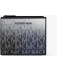 Michael Kors - Mk Portafoglio Cooper Medio Con Stampa Logo Effetto Sfumato - Lyst
