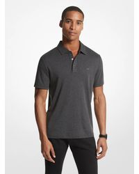 Michael Kors - Embroidered Logo Cotton Polo Shirt - Lyst