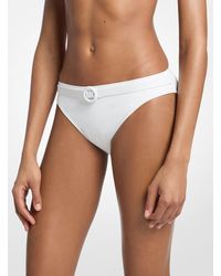 MICHAEL Michael Kors - Mk Logo Belted Bikini Bottom - Lyst