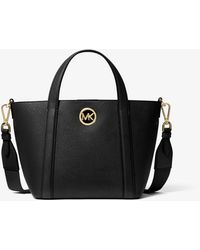 Michael Kors - Hadleigh Small Leather Messenger Tote Bag - Lyst