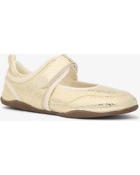 MICHAEL Michael Kors - Mk Kyler Crackled Metallic Leather Slip-On Trainer - Lyst
