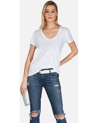 Michael Lauren - Ziggy Classic V-neck Tee - Lyst
