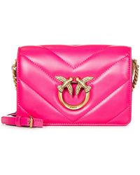 Pinko - Mini Love Bag Click Big Chevron Shoulder Bag - Lyst