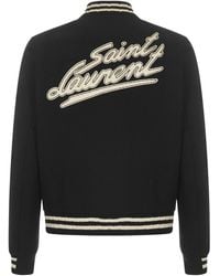 saint laurent letterman jacket