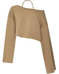 The Attico Jumpers Brown