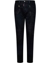 DSquared² - Black Bull Ripped Wash Cool Guy Jeans - Lyst
