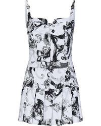 Versace - Watercolour Couture Mini Dress - Lyst