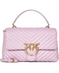 Pinko - Classic Lady Love Bag Puff Chevron Handbag - Lyst