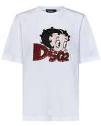 DSquared² - Betty Boop Easy Fit T-Shirt - Lyst