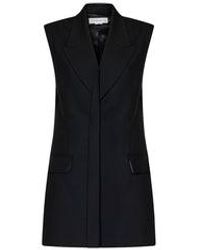 Victoria Beckham - Sleeveless Tailored Dress Mini Dress - Lyst