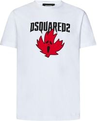 DSquared² - Ghost Maple Leaf T-Shirt - Lyst