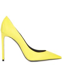 fluorescent yellow pumps