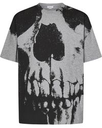 McQueen - 'Skull' T-Shirt - Lyst