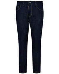 DSquared² - Dark Rince Wash Skater Jeans - Lyst