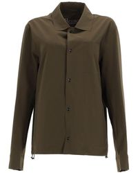 Herno - Shacket Verde Militare - Lyst