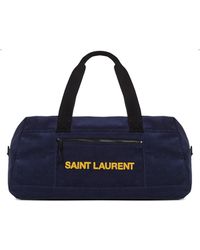Mens Bags Gym bags and sports bags Saint Laurent Synthetic Nuxx Logo-print Ripstop Holdall in Green for Men 