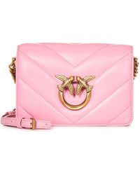 Pinko - Mini Love Bag Click Big Chevron Shoulder Bag - Lyst