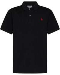 McQueen - Inverted Skull Polo Shirt - Lyst