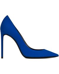 Saint Laurent Leather Vesper Décolleté in Black | Lyst