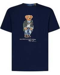 Polo Ralph Lauren - Bear-print Short-sleeve Cotton-jersey T-shirt Xx - Lyst