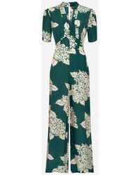 Pretty Eccentric - Hydrangea Print Mabel Jumpsuit - Lyst
