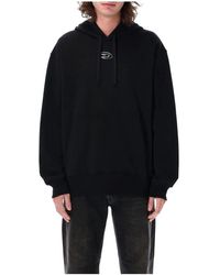 DIESEL - Logo-Plaque Hoodie - Lyst