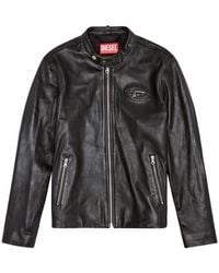 DIESEL - Leather jackets - Lyst