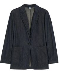 Aspesi - Jassen ,Blauw ,Denim Denim Jack Mod. 0932 - Lyst
