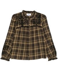 Ba&sh - Overhemden ,Veelkleurig ,Katoen Kaela Geborduurde Blouse - Lyst