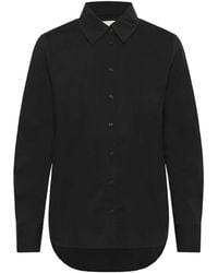 Part Two - Overhemden ,Zwart ,Katoen Zwarte Nimini Pw Sh Blouse - Lyst