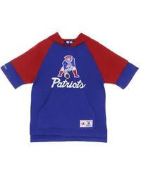Mitchell & Ness - Hoodies & Sweatvesten ,Blauw ,Katoen Nfl Korte Mouw Hoodie Koningsblauw - Lyst