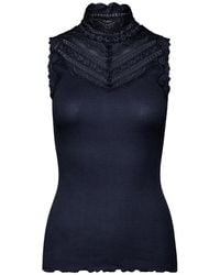 Rosemunde - Feminines spitzenoberteil navy - Lyst