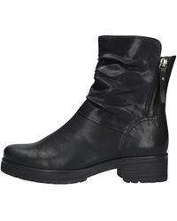 Gabor - Schoenen ,Zwart ,Leer Zwarte Enkellaars Met Rits - Lyst