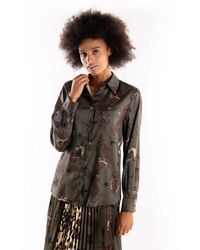 5 PROGRESS - Militär Tiger Print Hemd - Lyst