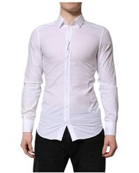 Dolce & Gabbana - Long Sleeves Dress Formal Shirt - Lyst
