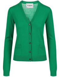 Iceberg - Smaragdgroene Vest Met Geborduurd Logo - Lyst