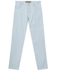 Hand Picked - Jeans ,Blauw ,Katoen Slim-Fit Jeans - Lyst