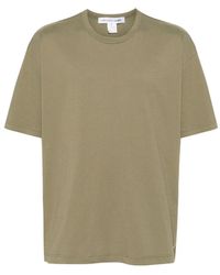 Comme des Garçons - T-shirt in cotone con stampa logo (kaki) - Lyst