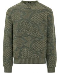Etro - Jacquard Rundhals-Pullover - Lyst