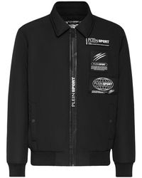 Philipp Plein - Fitness ,Zwart ,Polyester Bomber Global Express Edition - Lyst