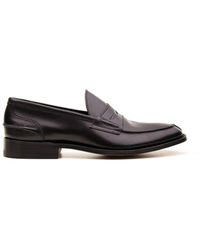Tricker's - M7825 james sfoderato schwarze kalbsleder mokassins - Lyst