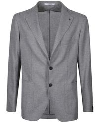 Tagliatore - Jassen ,Grijs ,Leer Montecarlo Jacket - Lyst
