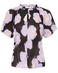 Inwear - Lavanda Flor Poética Top Blusa Plisada, Mujer, Talla - Lyst