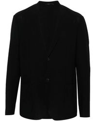 Giorgio Armani - Jassen ,Blauw ,Wol Blazers - Lyst
